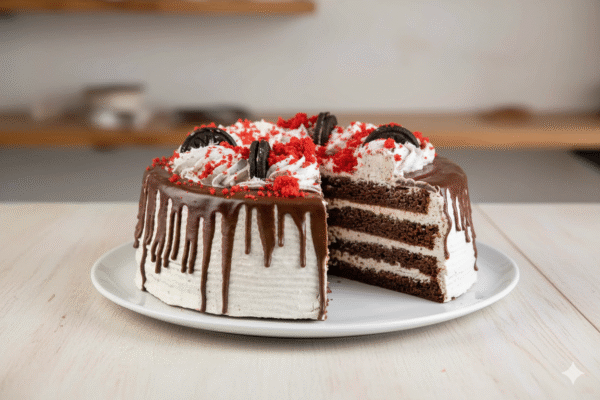 Tarta de chocolate negro