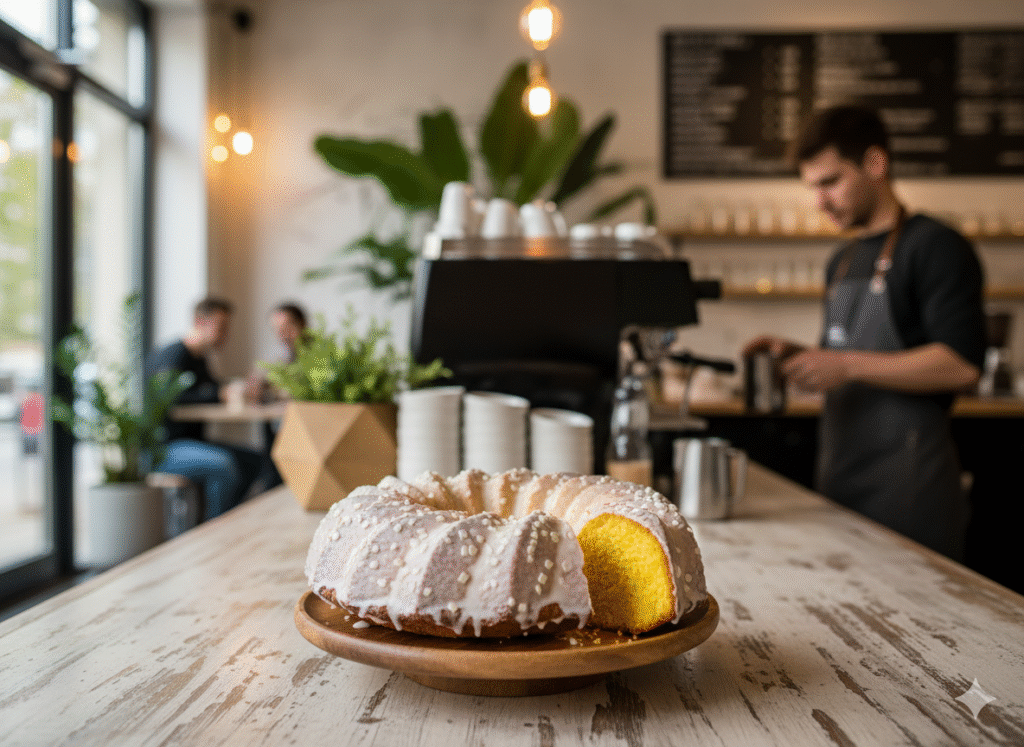 Lemon and White Chocolate Breakfast Cake