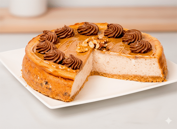 Cheesecake aux noix et au Dulce de Leche