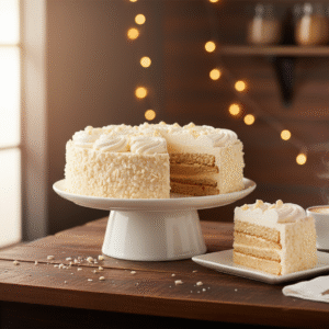 White chocolate cake