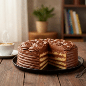 Chocolate and Banana Fudge Cake