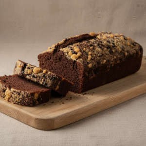 Chocolate Cookie Crumb Plum  Cake