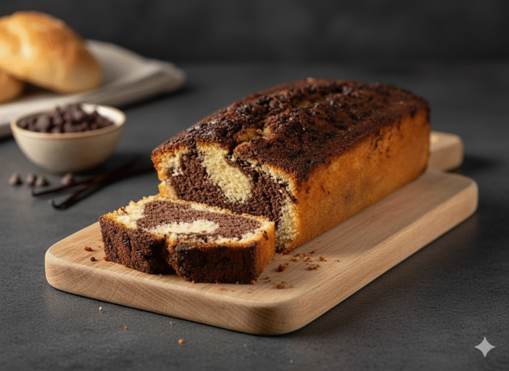 Gâteau Plum aux deux chocolats