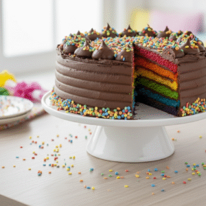 Rainbow Chocolate Dreams Cake