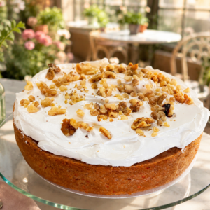 كعكة الجزر النباتية