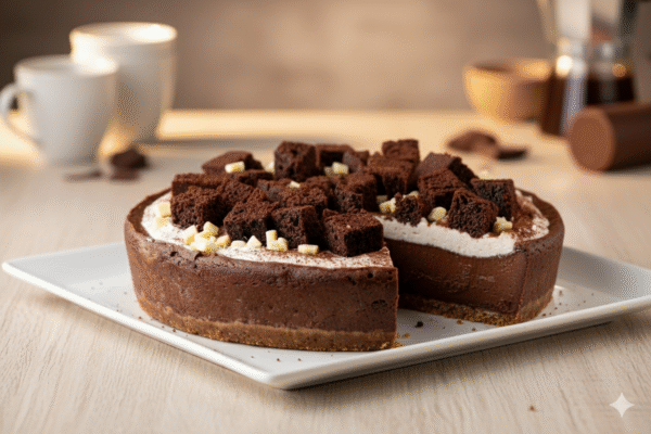 Gâteau au fromage et au chocolat