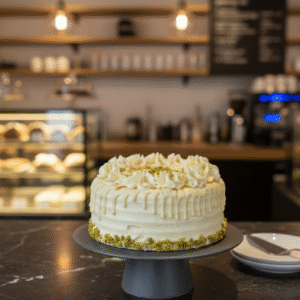 Tarta de Pistacho y Chocolante Blanco Mini