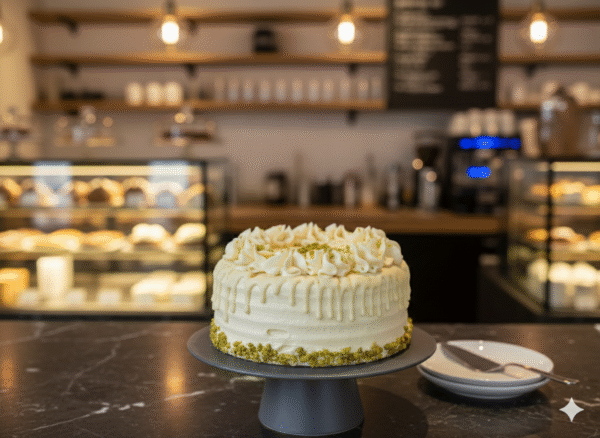 Tarta de Pistacho y Chocolante Blanco Mini